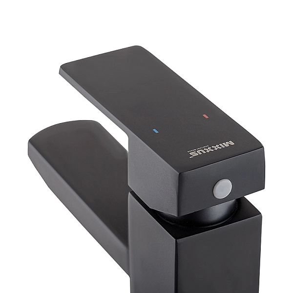 Змішувач для умивальника Mixxus KUB-001  чорний (з нерж. сталі) (MI2810) - Фото - 3