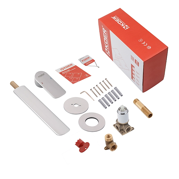 Змішувач для умивальника Koer KB-16028-01 вбудований (KR5297) - Фото - 9