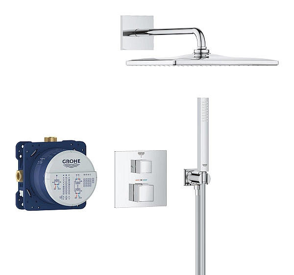 Душова система прихованого монтажу Grohe Grohtherm Cube (34868000) - Фото - 5