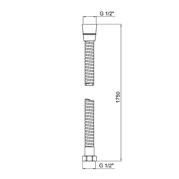 Шланг Lidz Niagara 01 1,75 м LDNIA01CRM22148 Chrome - Фото - 2