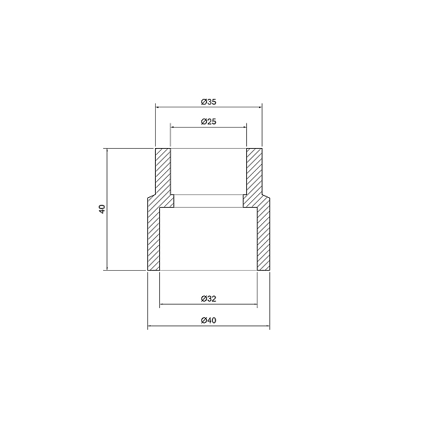 Муфта PPR Thermo Alliance 32х25 - Фото - 2
