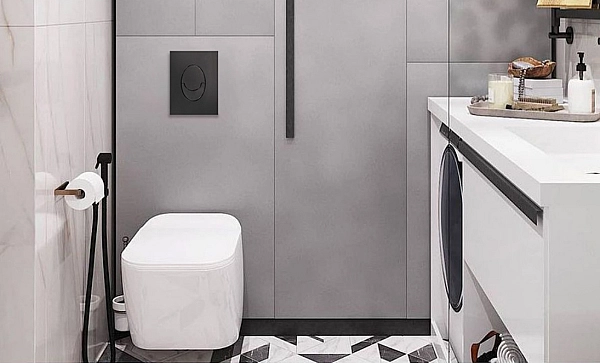 Інсталяція для підвісного унітазу Koer KT-0407 500x126x1150mm, без панелі змиву (KR5341) - Фото - 9