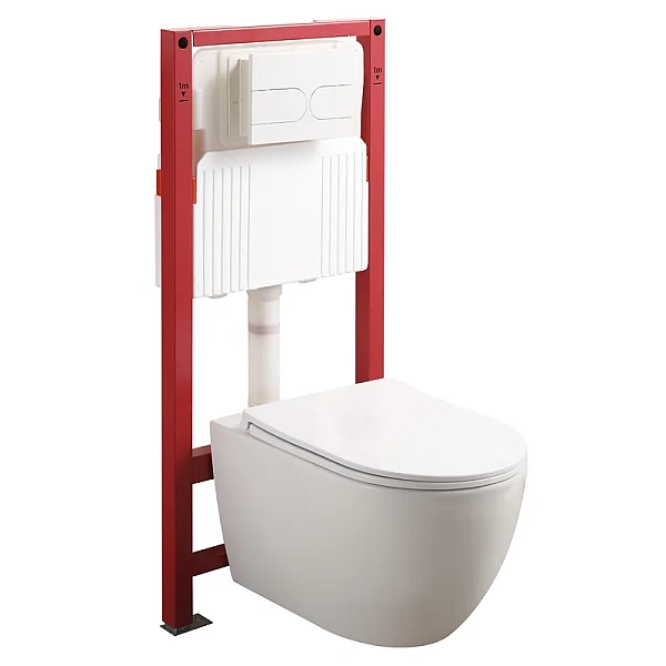 MIXXUS PREMIUM ELLIPSE-SET-2101 Комплект: Унітаз система змиву TORNADO 3.0+ Інсталяція з панеллю змиву WHITE (MP6667)