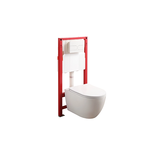 MIXXUS PREMIUM ELLIPSE-SET-2101 Комплект: Унітаз система змиву TORNADO 3.0+ Інсталяція з панеллю змиву WHITE (MP6667) - Фото - 30