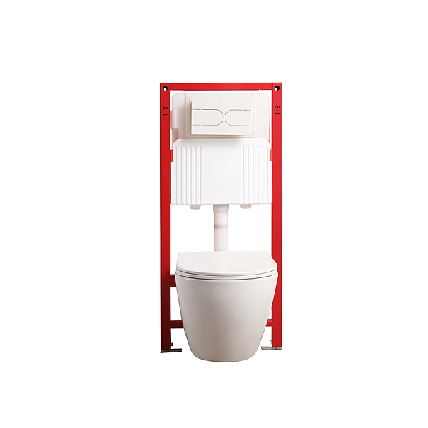 MIXXUS PREMIUM ELLIPSE-SET-2101 Комплект: Унітаз система змиву TORNADO 3.0+ Інсталяція з панеллю змиву WHITE (MP6667) - Фото - 5