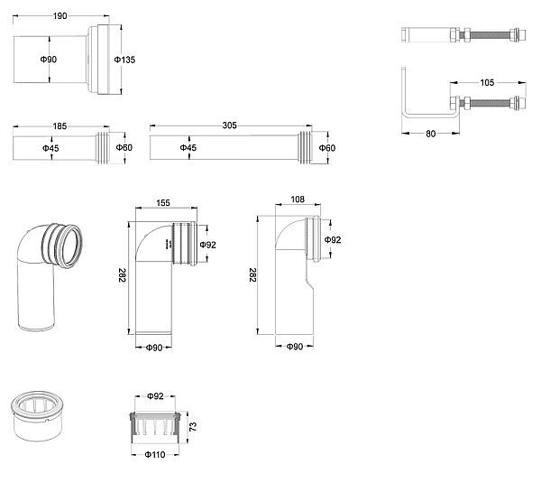 MIXXUS PREMIUM ELLIPSE-SET-2101 Комплект: Унітаз система змиву TORNADO 3.0+ Інсталяція з панеллю змиву WHITE (MP6667) - Фото - 7