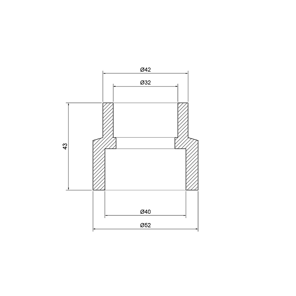 Муфта PPR Thermo Alliance 40х32 - Фото - 2