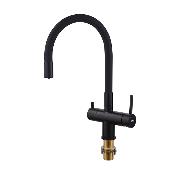 Кухонний змішувач з силік. виливом і вих. для питної води KOER KB-72002-05 (KR3384) - Фото - 11