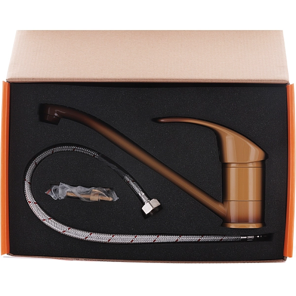 Змішувач для кухні Haiba Mars 004 коричневий (HB0244) - Фото - 4