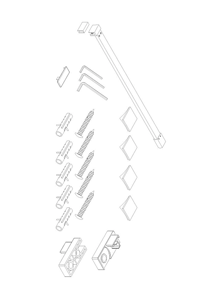 Душова перегородка Koer SR SP03-30x200-TR-01 Walk-In (рух.част) прозоре скло Easy Clean 8мм, хром (KR5399) - Фото - 31