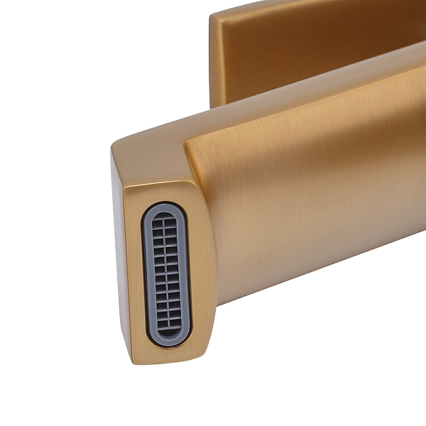 Змішувач для умивальника HAIBA GAUDI 001 BRUSHED GOLD (HB9583) - Фото - 6