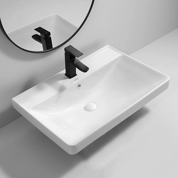 Раковина меблева MIXXUS PREMIUM STYLE-1502 700х480х190mm з отвором під змішувач та переливом (MP6499) - Фото - 2