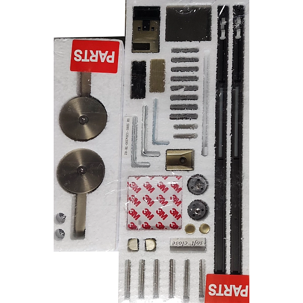 Двері в нішу Koer SR SD01-120x200-TR-07 прозоре скло Easy Clean 8мм, графіт (KR5378) - Фото - 9