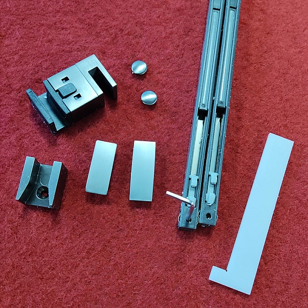 Двері в нішу Koer SR SD01-120x200-TR-07 прозоре скло Easy Clean 8мм, графіт (KR5378) - Фото - 33