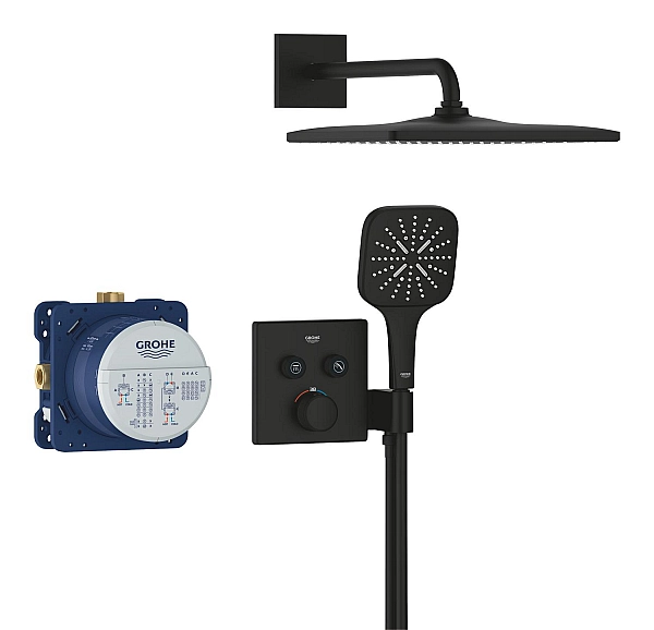 Душовий комплект Grohe Grohtherm SmartControl із Rainshower 310 Mono Cube (34865KF0) - Фото - 5