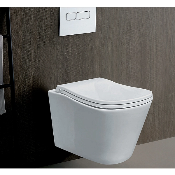 Унітаз підвісний ергономічний Koer TT-0102-T3 520x360x360mm система змиву TORNADO 3.0 (KR5616) - Фото - 11