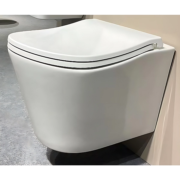 Унітаз підвісний ергономічний Koer TT-0102-T3 520x360x360mm система змиву TORNADO 3.0 (KR5616) - Фото - 10