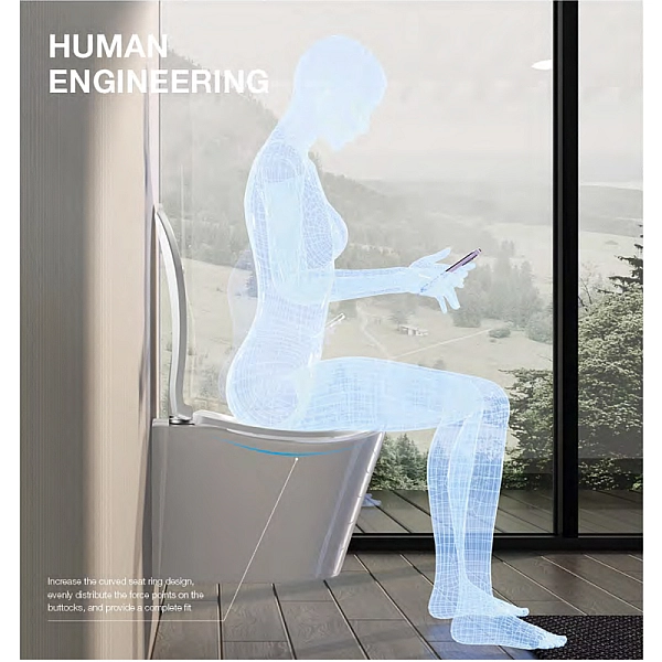 Унітаз підвісний ергономічний Koer TT-0102-T3 520x360x360mm система змиву TORNADO 3.0 (KR5616) - Фото - 12