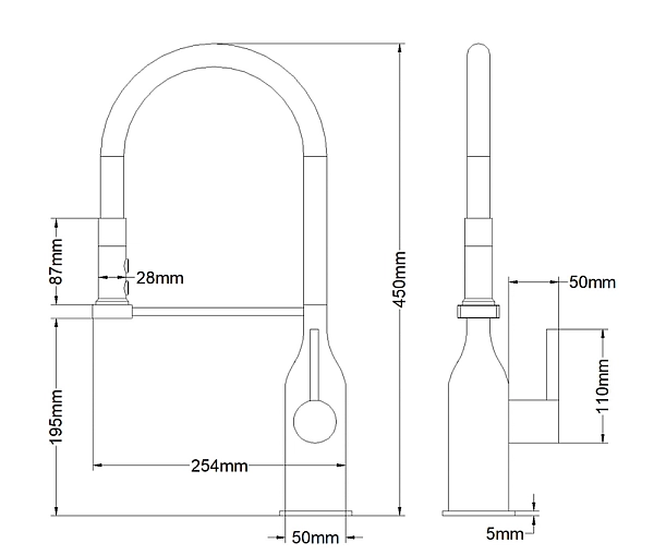 Змішувач для кухні Mixxus Premium Summer 017 BLACK REFL.BLACK (MI6961) - Фото - 7