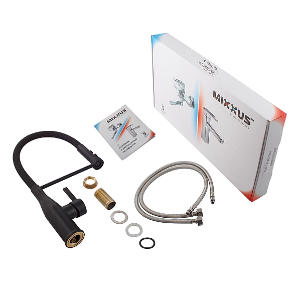 Змішувач для кухні Mixxus Premium Summer 017 BLACK REFL.BLACK (MI6961) - Фото - 3