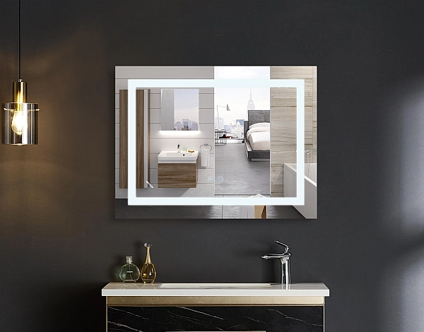 Дзеркало Mixxus WARM MR12-70x50-Reverse з Led Touch, Anti-fog, димером, регулятором яскравості (MI6670) - Фото - 13