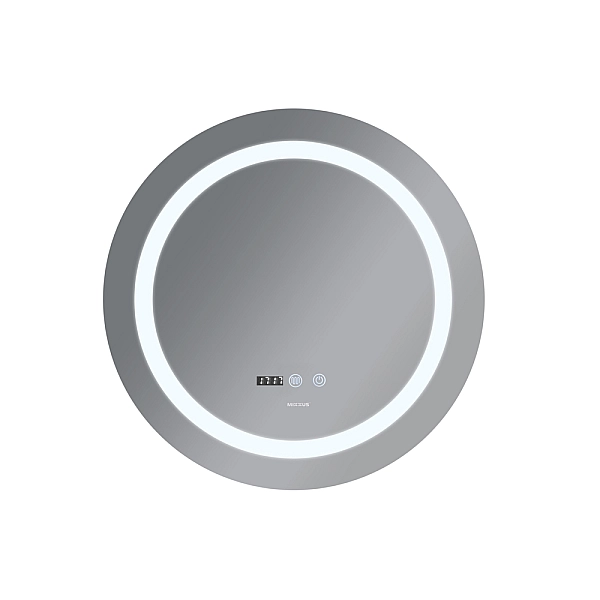 Дзеркало Mixxus PLAIN MC02-80-CASE з Led Touch, Anti-fog, димером, регулятором яскравості, годинником (MI7158) - Фото - 5