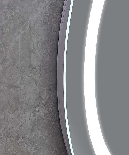 Дзеркало Mixxus PLAIN MC02-80-CASE з Led Touch, Anti-fog, димером, регулятором яскравості, годинником (MI7158) - Фото - 4