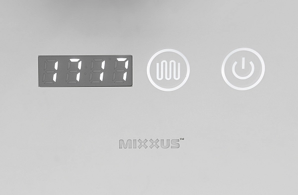 Дзеркало Mixxus PLAIN MC02-80-CASE з Led Touch, Anti-fog, димером, регулятором яскравості, годинником (MI7158) - Фото - 8