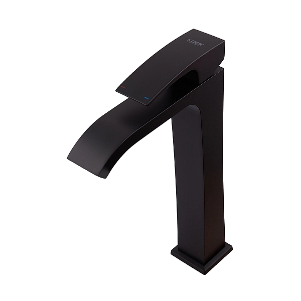 Змішувач для умивальника Koer KB-13007-05 високий (Колір чорний) (KR3445) - Фото - 5