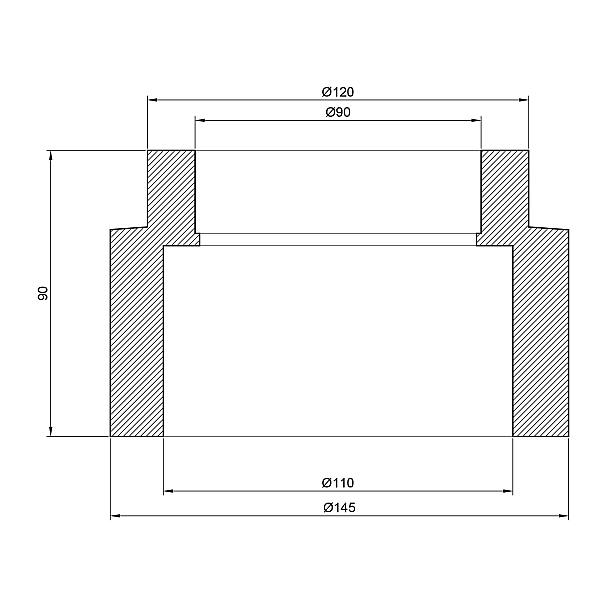 Муфта PPR Thermo Alliance 110х90 - Фото - 2