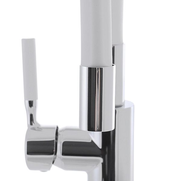 Змішувач для кухні з силіконовим виливом Mixxus Premium RIO 011 Білий (MI5814) - Фото - 2