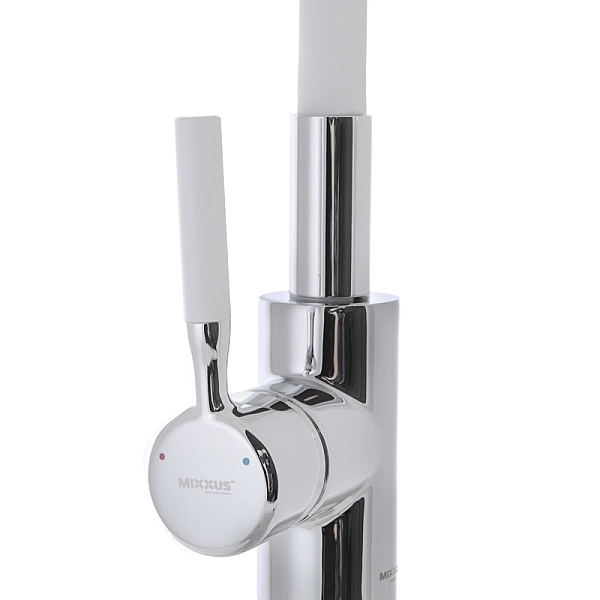 Змішувач для кухні з силіконовим виливом Mixxus Premium RIO 011 Білий (MI5814) - Фото - 4