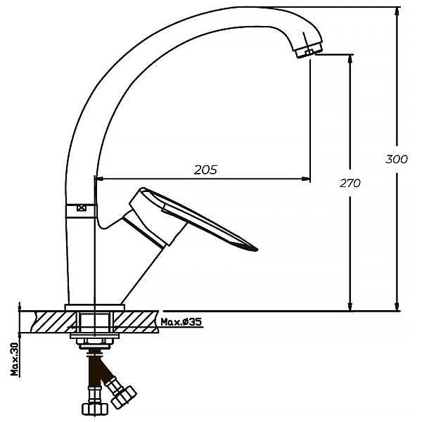 Змішувач для кухні Haiba Disk 777 (HB0059) - Фото - 2