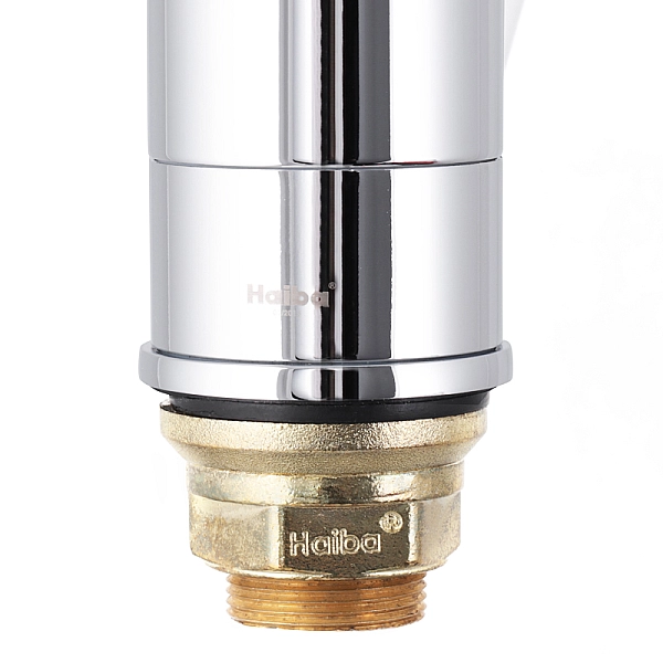 Змішувач для умивальника HAIBA MAGIC 555 (15 см) з синьою ручкою (HB0672) - Фото - 2