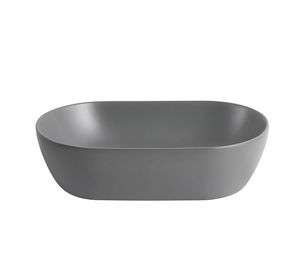 Раковина накладна Mixxus Premium ELLIPSE-0109 GRAY 500x300x140mm (MP6653) - Фото - 3