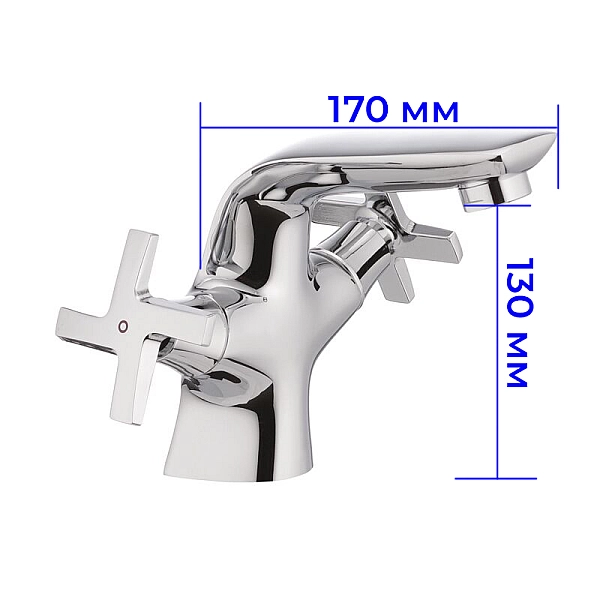 Змішувач для умивальника Mixxus Premium GALAXY 161 (MI0620) - Фото - 2