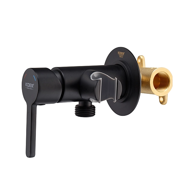 Змішувач для гігієнічного душу Koer KB-23029-05 Колір чорний (KR5493) - Фото - 4