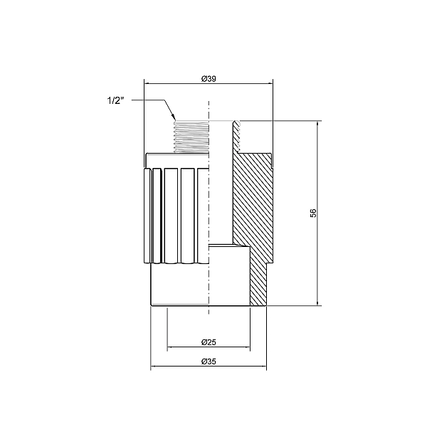 Муфта PPR Thermo Alliance 25х1/2" ЗР - Фото - 2