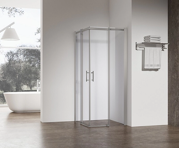 Душова кабіна без піддону Koer SR SC03-90x90x200-TR-02 прозоре скло Easy Clean 6мм SS Color (KR5680) - Фото - 5