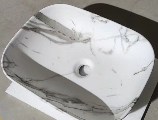 Раковина накладна MIXXUS PREMIUM DIVERSE-0114 MARBLE 455х325х135mm (MP6545) - Фото - 3