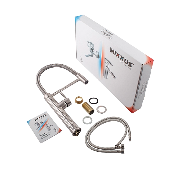 Змішувач для кухні Mixxus Premium Spark 017 SS COLOR (MI6971) - Фото - 8