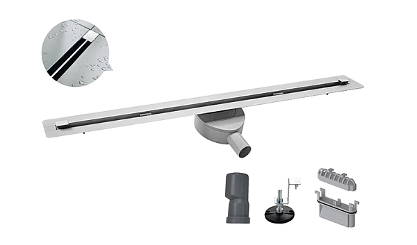 Душовий трап "Тонкий" з нержавіючої сталі SUS304 Koer FD07-20x700-Slender (KR5136) - Фото - 2