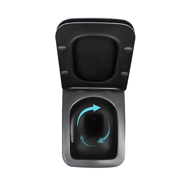 Готове рішення Qtap для ванної кімнати: підвісний унітаз Gemini Ultra Quiet 520x360x350 + комплект інсталяції Standard (кругла клавіша Black) - Фото - 6
