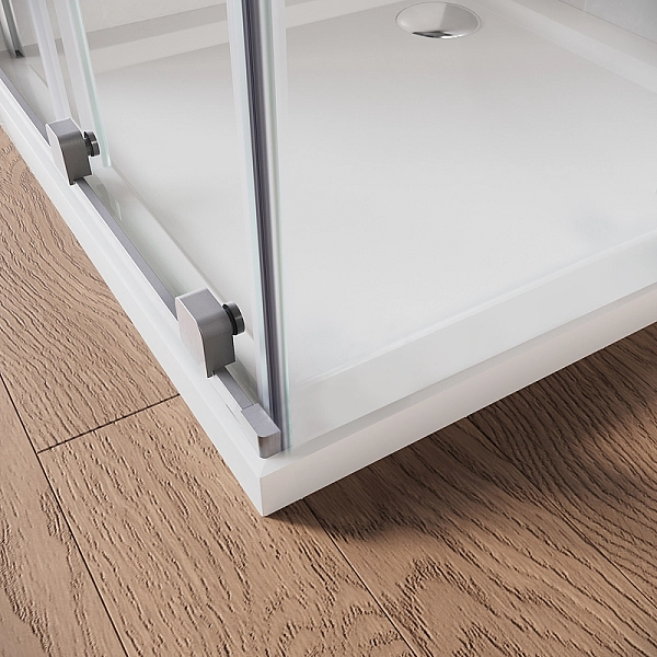 Двері у нішу Walk-In розсувні Koer SR SD07-120x200-R-TR-01 прозоре скло Easy Clean 8мм Хром (KR5773) - Фото - 6