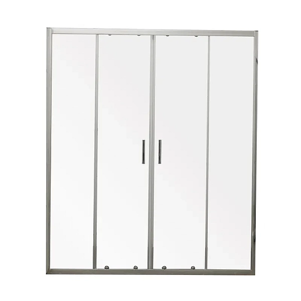 Двері в нішу Mixxus Premium DIVERSE SD01-160x185-TR Chrome прозоре скло 5мм (MI6875)