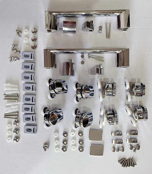 Двері в нішу Mixxus Premium DIVERSE SD01-160x185-TR Chrome прозоре скло 5мм (MI6875) - Фото - 2