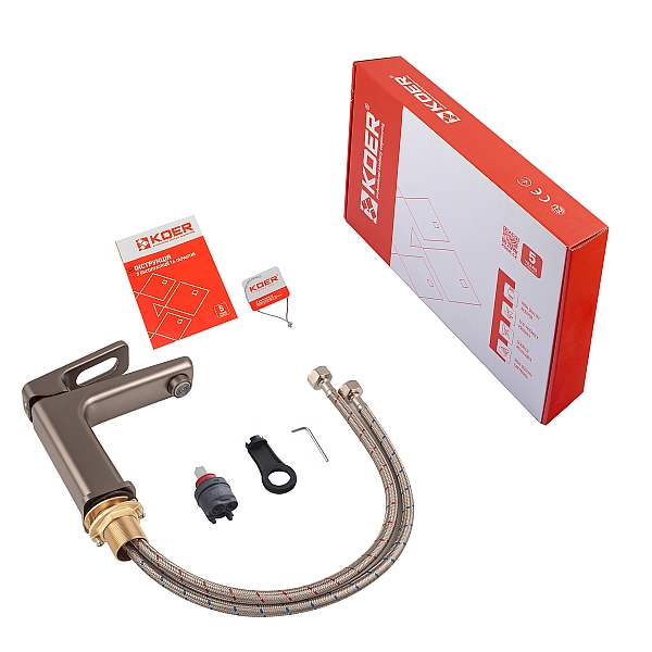 Змішувач для умивальника Koer KB-10031-07 (KR5432) - Фото - 6