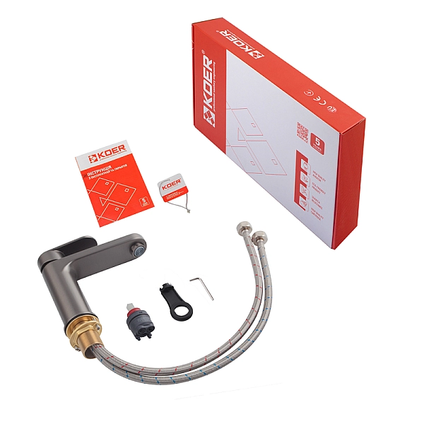 Змішувач для умивальника Koer KB-10030-07 (KR5426) - Фото - 2