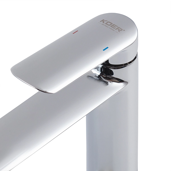 Змішувач для умивальника Koer KB-11028-01 високий (KR5293) - Фото - 2