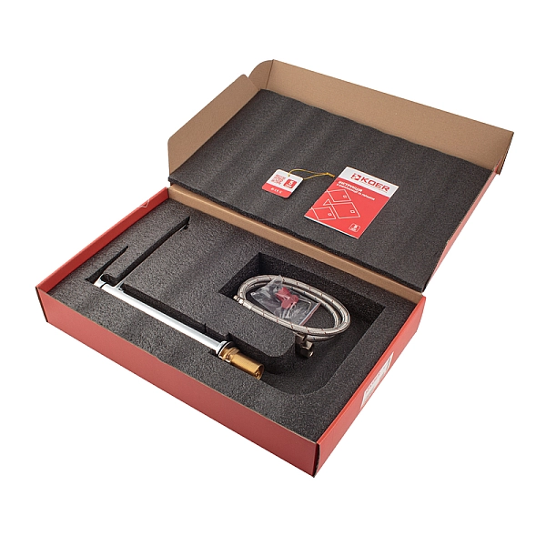 Змішувач для умивальника Koer KB-11028-01 високий (KR5293) - Фото - 6